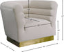 Bellini Cream Velvet Chair - 669Cream-C - Vega Furniture