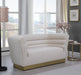 Bellini Cream Velvet Loveseat - 669Cream-L - Vega Furniture