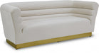 Bellini Cream Velvet Sofa - 669Cream-S - Vega Furniture