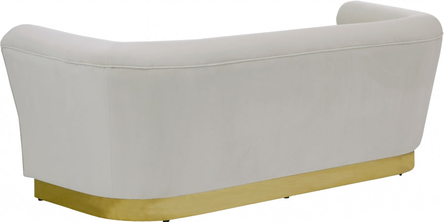 Bellini Cream Velvet Sofa - 669Cream-S - Vega Furniture