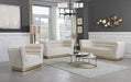 Bellini Cream Velvet Sofa - 669Cream-S - Vega Furniture