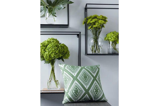 Bellvale Green/White Pillow, Set of 4 - A1001028 - Vega Furniture