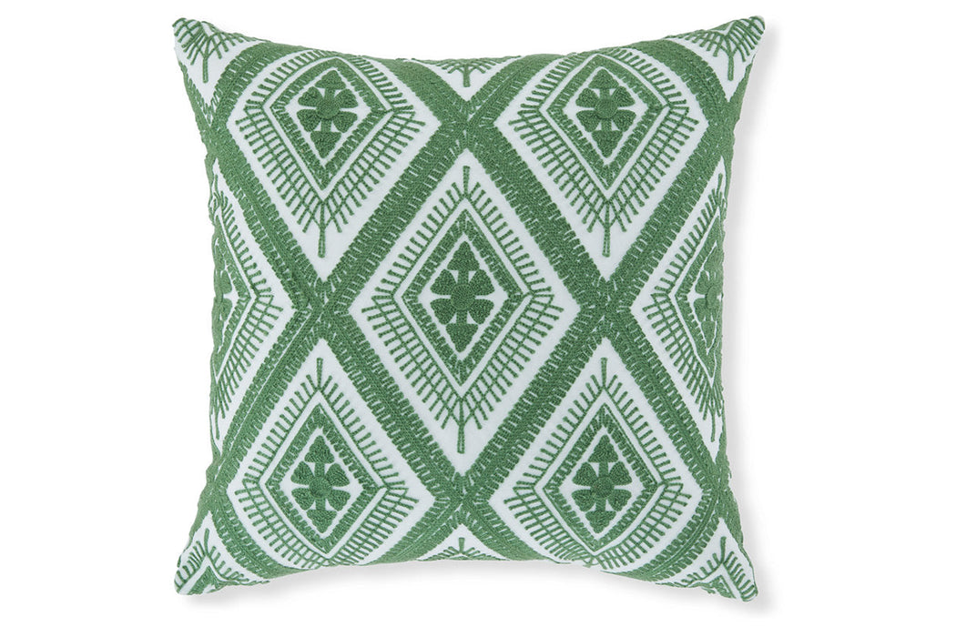 Bellvale Green/White Pillow, Set of 4 - A1001028 - Vega Furniture