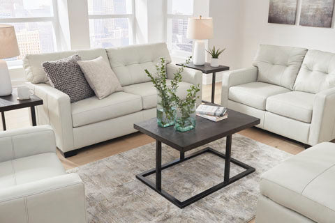 Belziani Coconut Leather Living Room Set - SET | 5470538 | 5470535 - Vega Furniture
