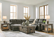 Benlocke Flannel 5-Piece Reclining Sectional with Chaise - SET | 3040216 | 3040219 | 3040241 | 3040246 | 3040277 - Vega Furniture