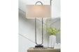 Bennish Antique Silver Finish Table Lamp - L208284 - Vega Furniture