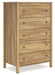 Bermacy Light Brown Chest of Drawers - EB1760-245 - Vega Furniture