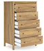 Bermacy Light Brown Chest of Drawers - EB1760-245 - Vega Furniture