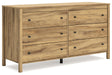 Bermacy Light Brown Dresser - EB1760-231 - Vega Furniture