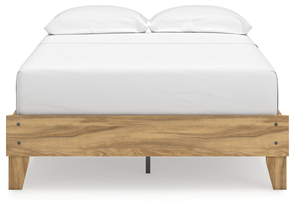 Bermacy Light Brown Full Platform Bed - EB1760-112 - Vega Furniture