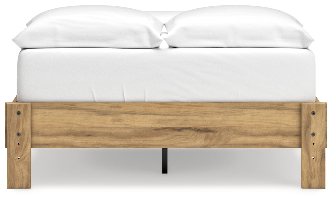 Bermacy Light Brown Full Platform Bed - EB1760-112 - Vega Furniture