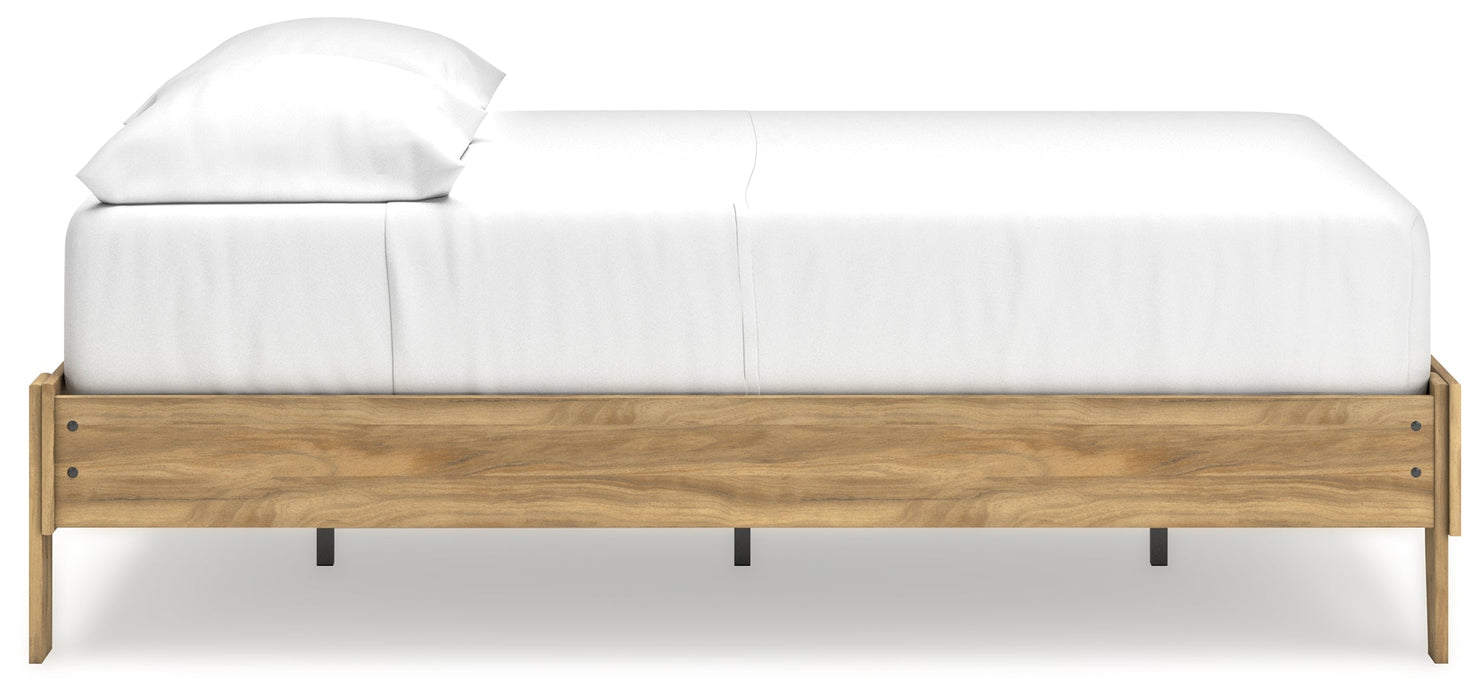 Bermacy Light Brown Full Platform Bed - EB1760-112 - Vega Furniture