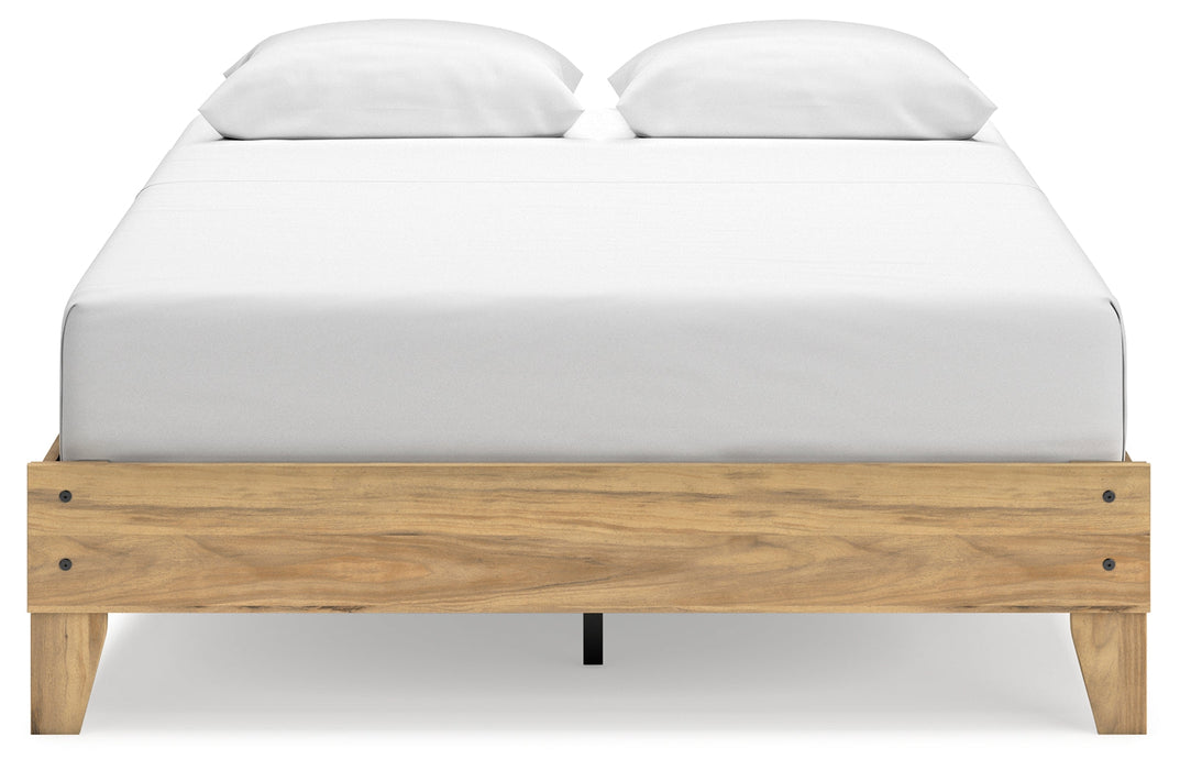 Bermacy Light Brown Queen Platform Bed - EB1760-113 - Vega Furniture