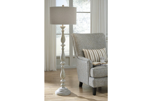 Bernadate Whitewash Floor Lamp - L235341 - Vega Furniture