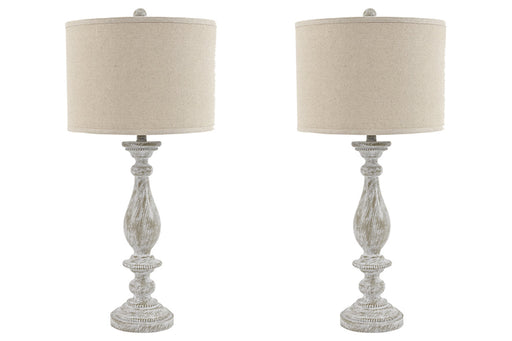 Bernadate Whitewash Table Lamp, Set of 2 - L235344 - Vega Furniture