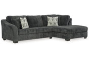 Biddeford Shadow 2-Piece RAF Chaise Sectional - SET | 3550417 | 3550466 - Vega Furniture