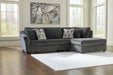 Biddeford Shadow 2-Piece RAF Chaise Sleeper Sectional - SET | 3550410 | 3550417 - Vega Furniture