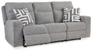 Biscoe Pewter Power Reclining Sofa - 9050315 - Vega Furniture