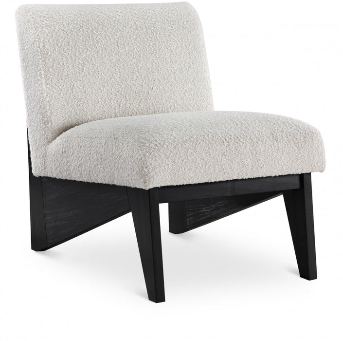 Black Chapman Boucle Fabric Accent Chair - 460Black - Vega Furniture