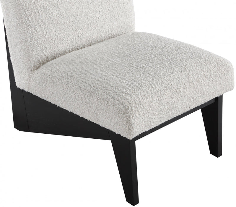 Black Chapman Boucle Fabric Accent Chair - 460Black - Vega Furniture