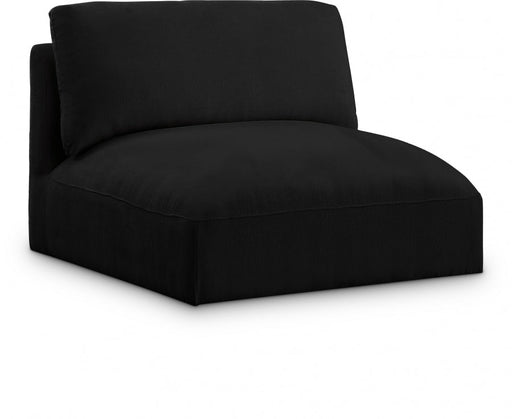 Black Ease Fabric Modular Armless Chair - 696Black-Armless - Vega Furniture