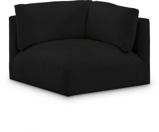 Black Ease Fabric Modular Corner Chair - 696Black-Corner - Vega Furniture