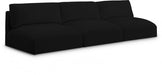 Black Ease Fabric Modular Sofa - 696Black-S114A - Vega Furniture