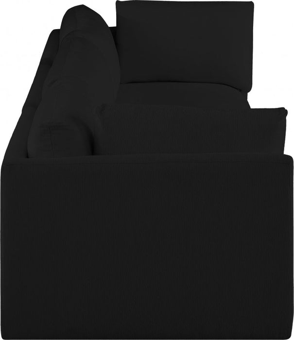 Black Ease Fabric Modular Sofa - 696Black-S114B - Vega Furniture