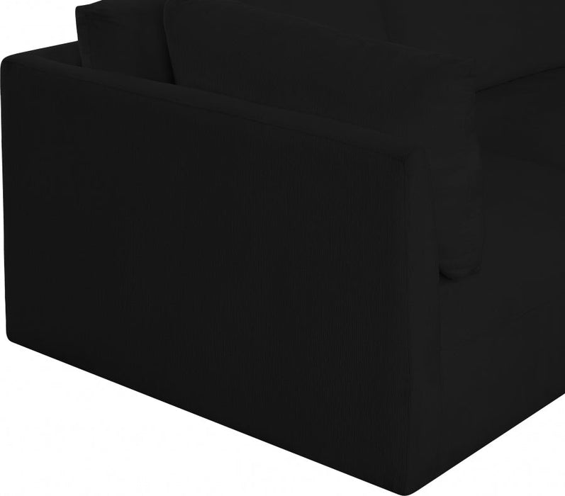 Black Ease Fabric Modular Sofa - 696Black-S114B - Vega Furniture