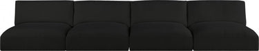 Black Ease Fabric Modular Sofa - 696Black-S152A - Vega Furniture