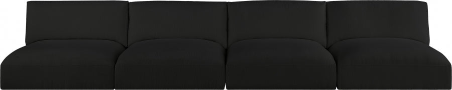 Black Ease Fabric Modular Sofa - 696Black-S152A - Vega Furniture