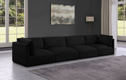 Black Ease Fabric Modular Sofa - 696Black-S152B - Vega Furniture