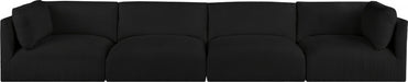 Black Ease Fabric Modular Sofa - 696Black-S152B - Vega Furniture