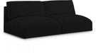 Black Ease Fabric Modular Sofa - 696Black-S76A - Vega Furniture