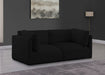 Black Ease Fabric Modular Sofa - 696Black-S76B - Vega Furniture