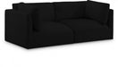 Black Ease Fabric Modular Sofa - 696Black-S76B - Vega Furniture