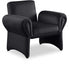 Black Fleurette Velvet Accent Chair - 409Black - Vega Furniture