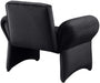 Black Fleurette Velvet Accent Chair - 409Black - Vega Furniture