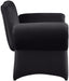 Black Fleurette Velvet Accent Chair - 409Black - Vega Furniture