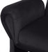 Black Fleurette Velvet Accent Chair - 409Black - Vega Furniture