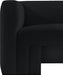 Black Henson Velvet Chair - 665Black-C - Vega Furniture