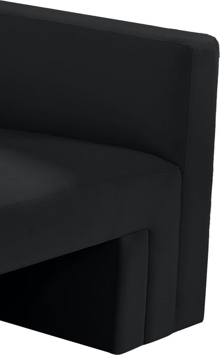 Black Henson Velvet Chair - 665Black-C - Vega Furniture