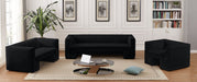 Black Henson Velvet Chair - 665Black-C - Vega Furniture