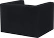 Black Henson Velvet Chair - 665Black-C - Vega Furniture