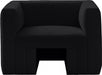 Black Henson Velvet Chair - 665Black-C - Vega Furniture