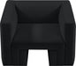 Black Henson Velvet Chair - 665Black-C - Vega Furniture