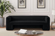 Black Henson Velvet Sofa - 665Black-S - Vega Furniture