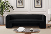 Black Henson Velvet Sofa - 665Black-S - Vega Furniture