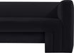 Black Henson Velvet Sofa - 665Black-S - Vega Furniture