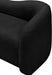 Black Kali Faux Shearling Teddy Fabric Chair - 186Black-C - Vega Furniture